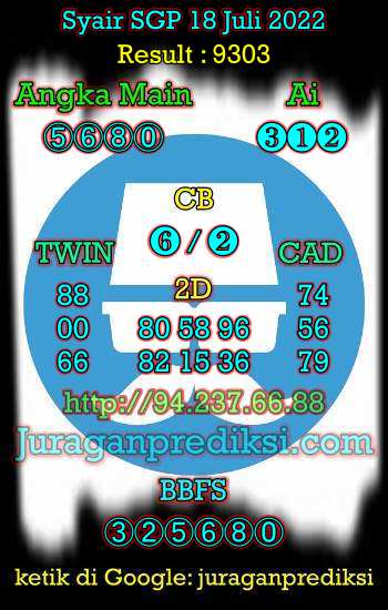 Prediksi SGP 18 Juli 2022, Forum Syair Sgp, Kode Syair Sgp hari ini, Forum Syair Singapore, Prediksi Singapore Senin 18 7 2022, Syair Singapore Senin 18 juli 2022.