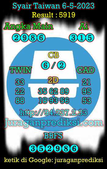 prediksi taiwan 6 mei 2023, syair taiwan hari ini sabtu 6-5-2023, angka keluar togel taiwan, toto jitu taiwan 6 mei 2023 akurat