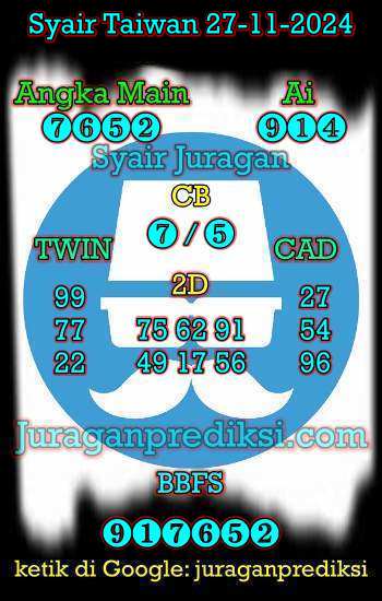 prediksi taiwan 27 november 2024, syair taiwan hari ini rabu 27-11-2024, angka keluar togel taiwan, toto jitu taiwan 27 november 2024 akurat